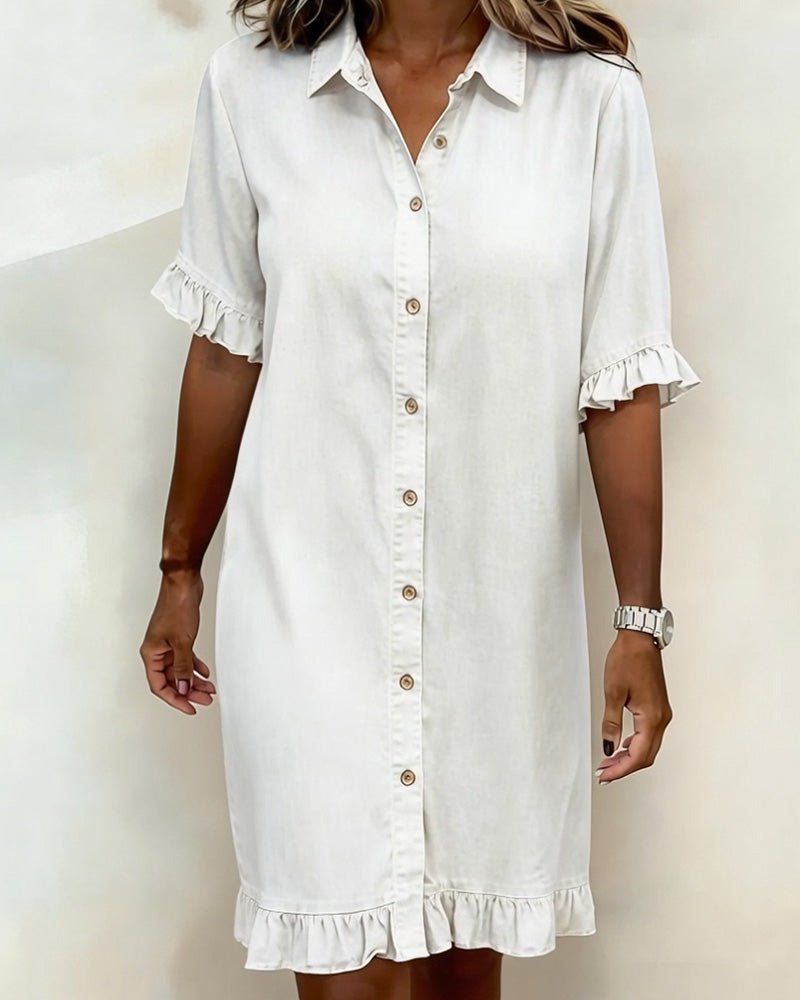 P&amp;C Newcastle | Comfortable Denim Dress with Flattering Ruching