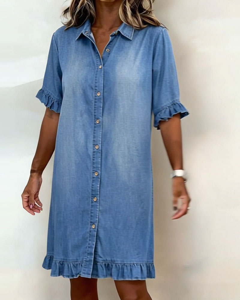 P&amp;C Newcastle | Comfortable Denim Dress with Flattering Ruching