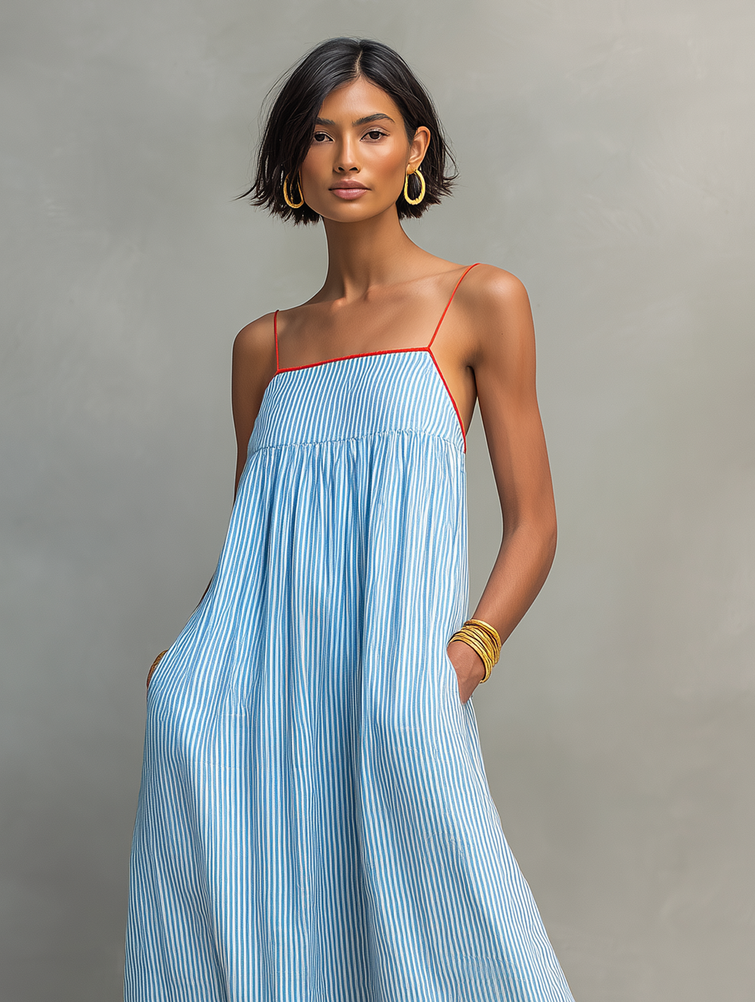 Azura™ | Abito Maxi a Righe