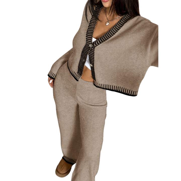 SHAMCEY™ – Striped Printed Cozy Sweater &amp; Pants Set