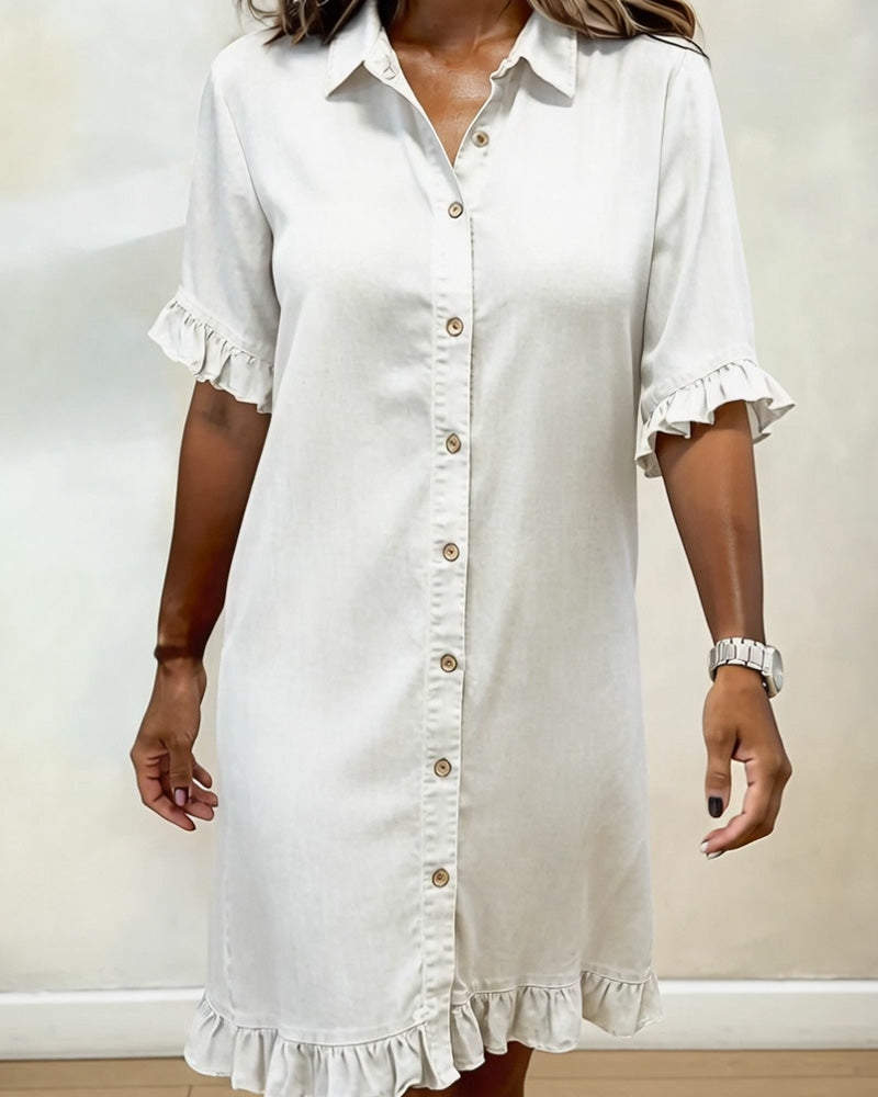 P&amp;C Newcastle | Comfortable Denim Dress with Flattering Ruching