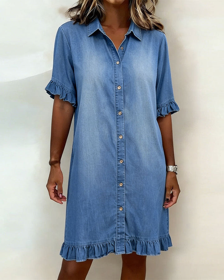 P&amp;C Newcastle | Comfortable Denim Dress with Flattering Ruching