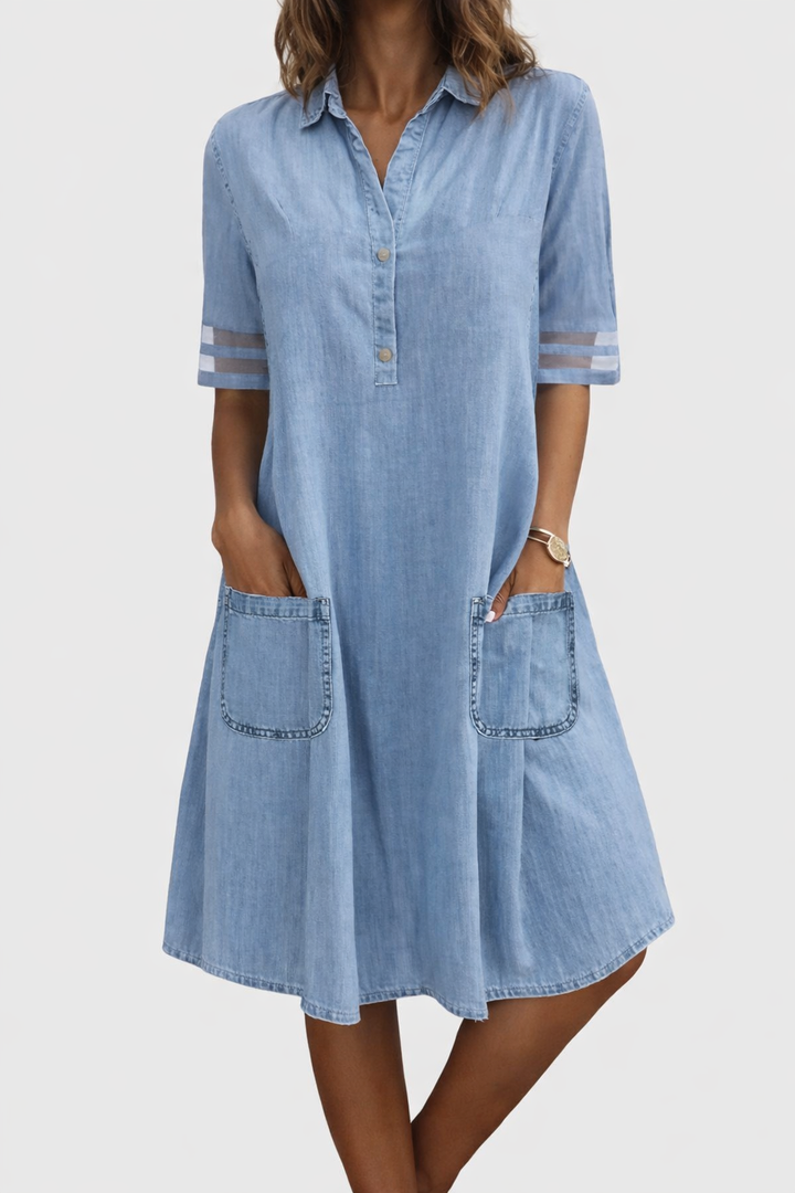 Gemma | Abito in denim che valorizza la figura