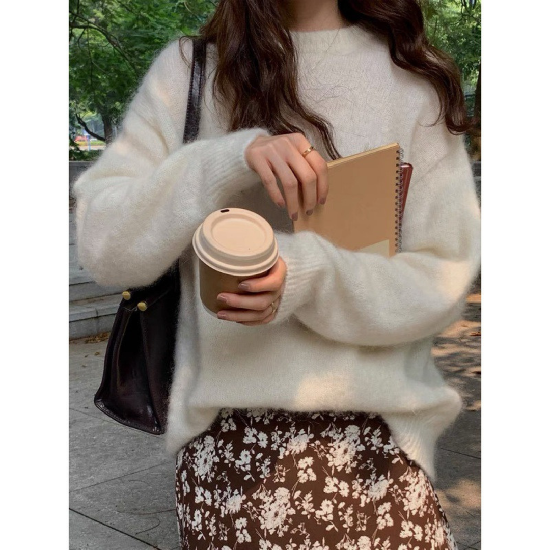 MIRIELLE™ - Comfy Long Sleeve Round Neck Sweater