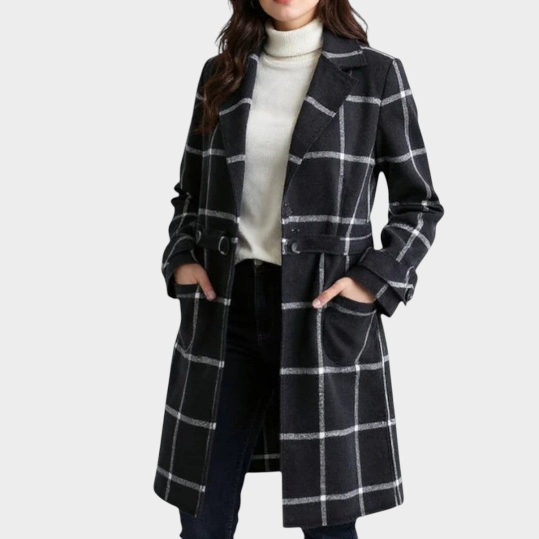 Adriana™ | Cappotto Autunnale a Quadri Classico