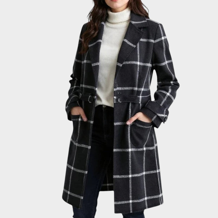 Adriana™ | Cappotto Autunnale a Quadri Classico