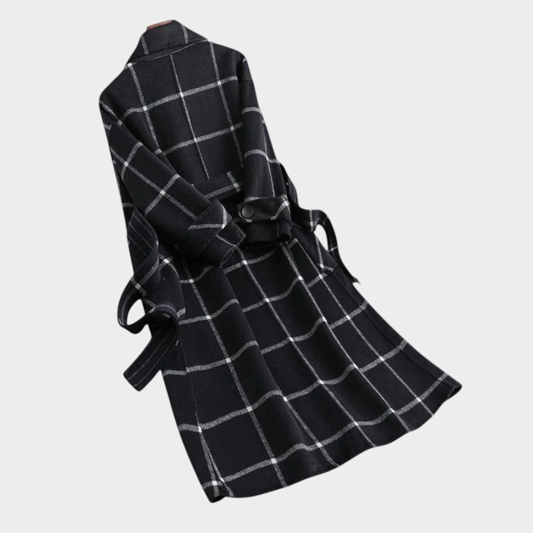 Adriana™ | Cappotto Autunnale a Quadri Classico