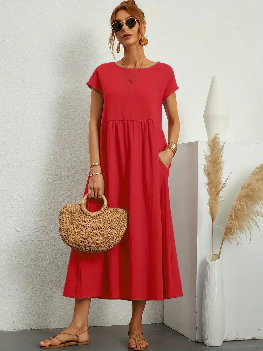 Gabrielle | Abito midi fluido dall&