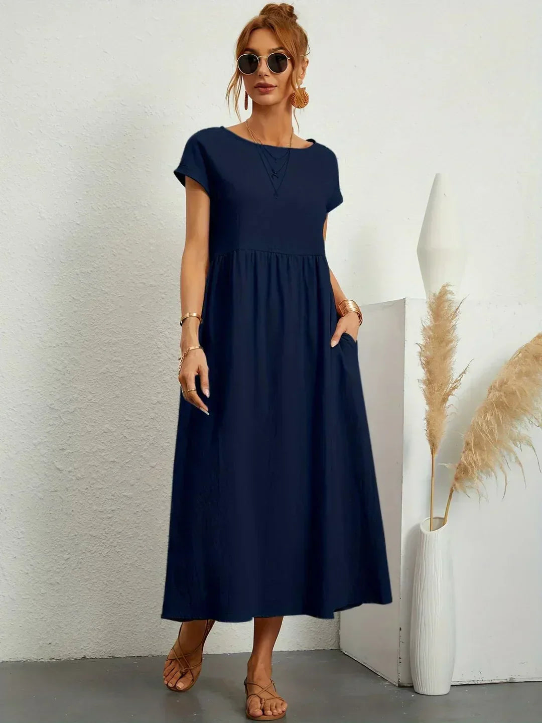 Gabrielle | Abito midi fluido dall&