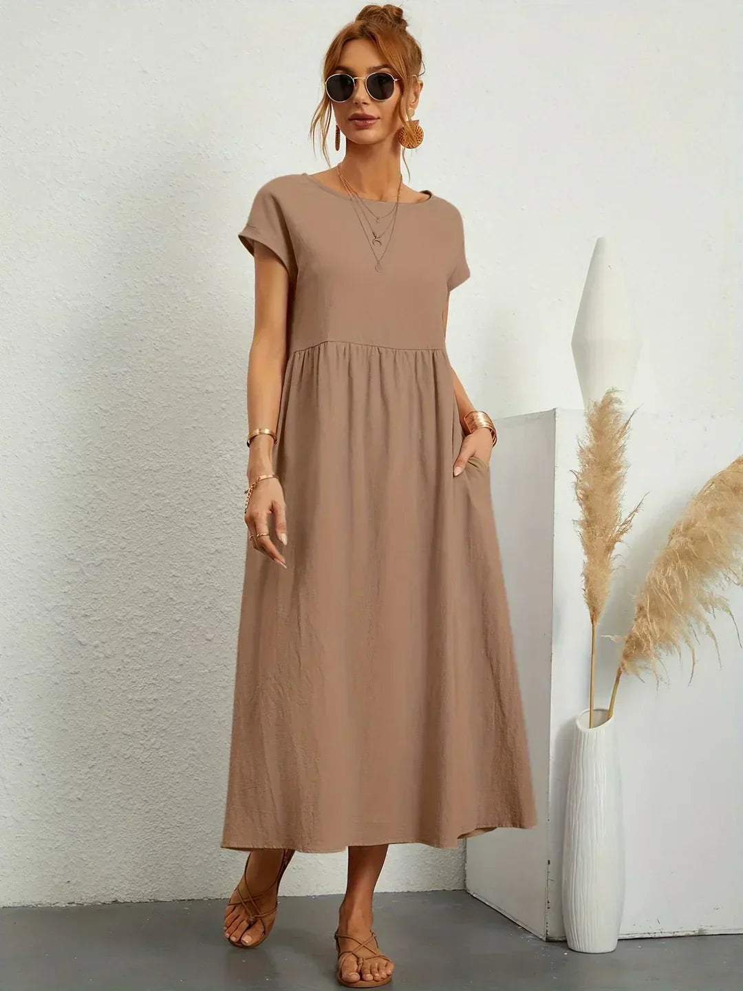 Gabrielle | Abito midi fluido dall&