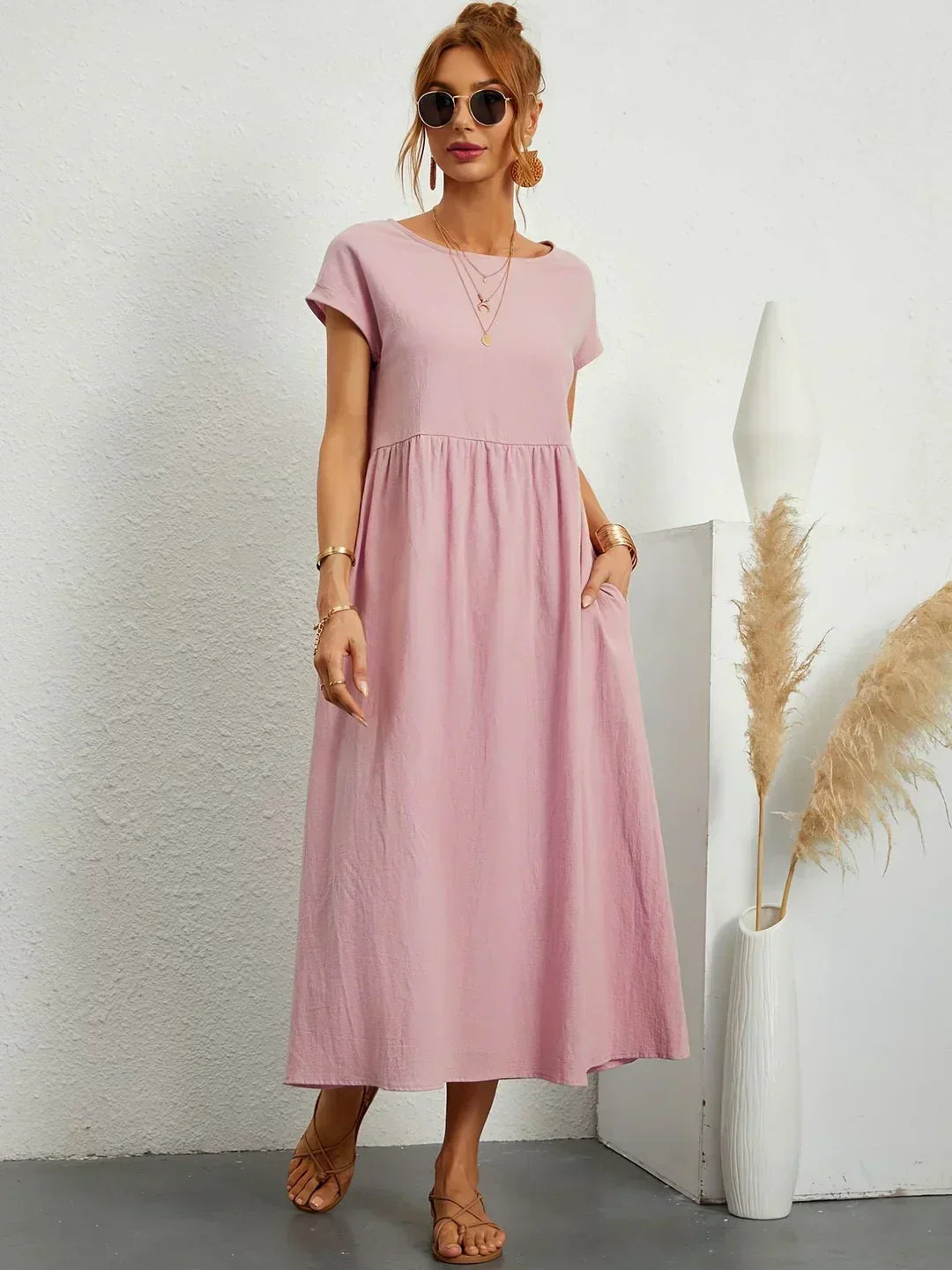 Gabrielle | Abito midi fluido dall&