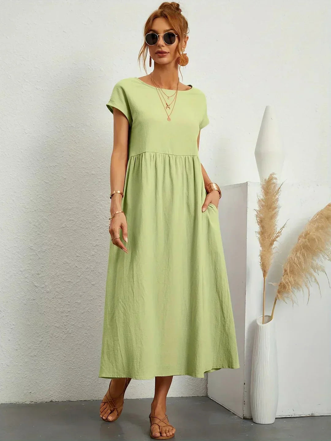 Gabrielle | Abito midi fluido dall&