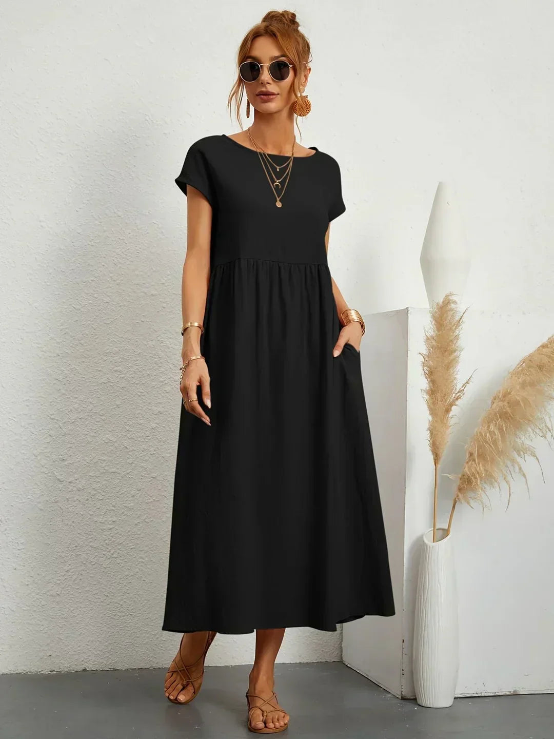 Gabriela | Abito midi fluido dall&