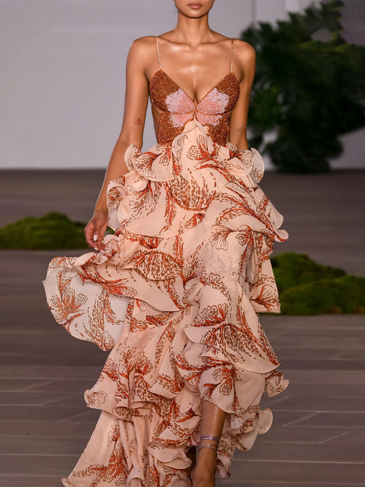 Medina | Abito Maxi Papillon Signature