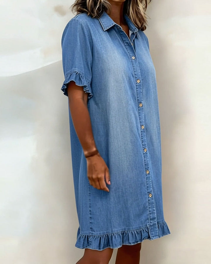 P&amp;C Newcastle | Comfortable Denim Dress with Flattering Ruching