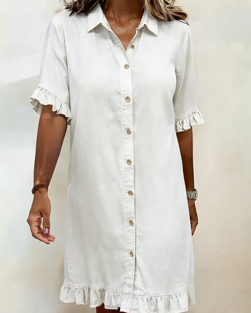 P&amp;C Newcastle | Comfortable Denim Dress with Flattering Ruching