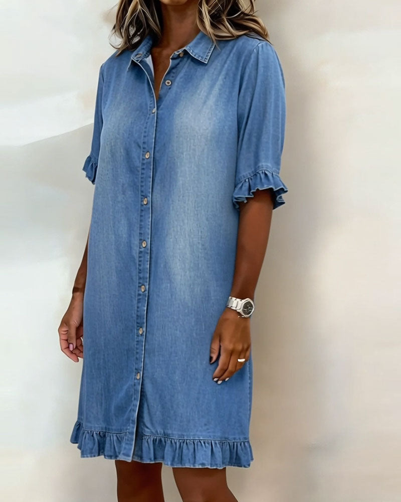P&amp;C Newcastle | Comfortable Denim Dress with Flattering Ruching