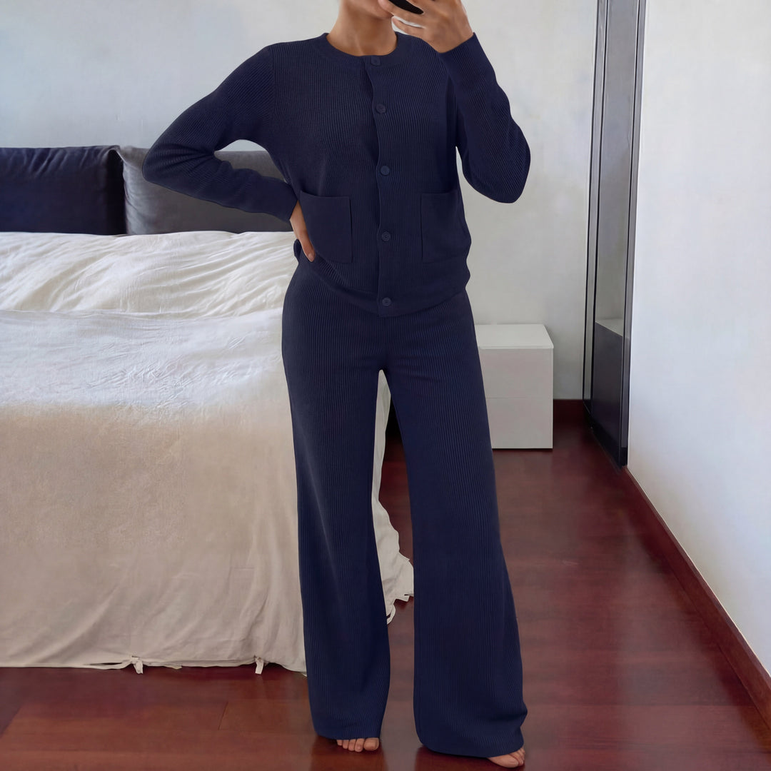 LUCIA™ - Cozy Knit Sweater &amp; Wide Leg Two-Piece Set