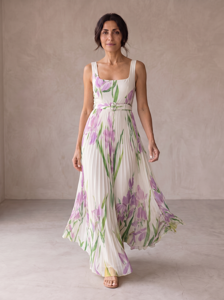 Emma | Abito Maxi A-Line Floreale