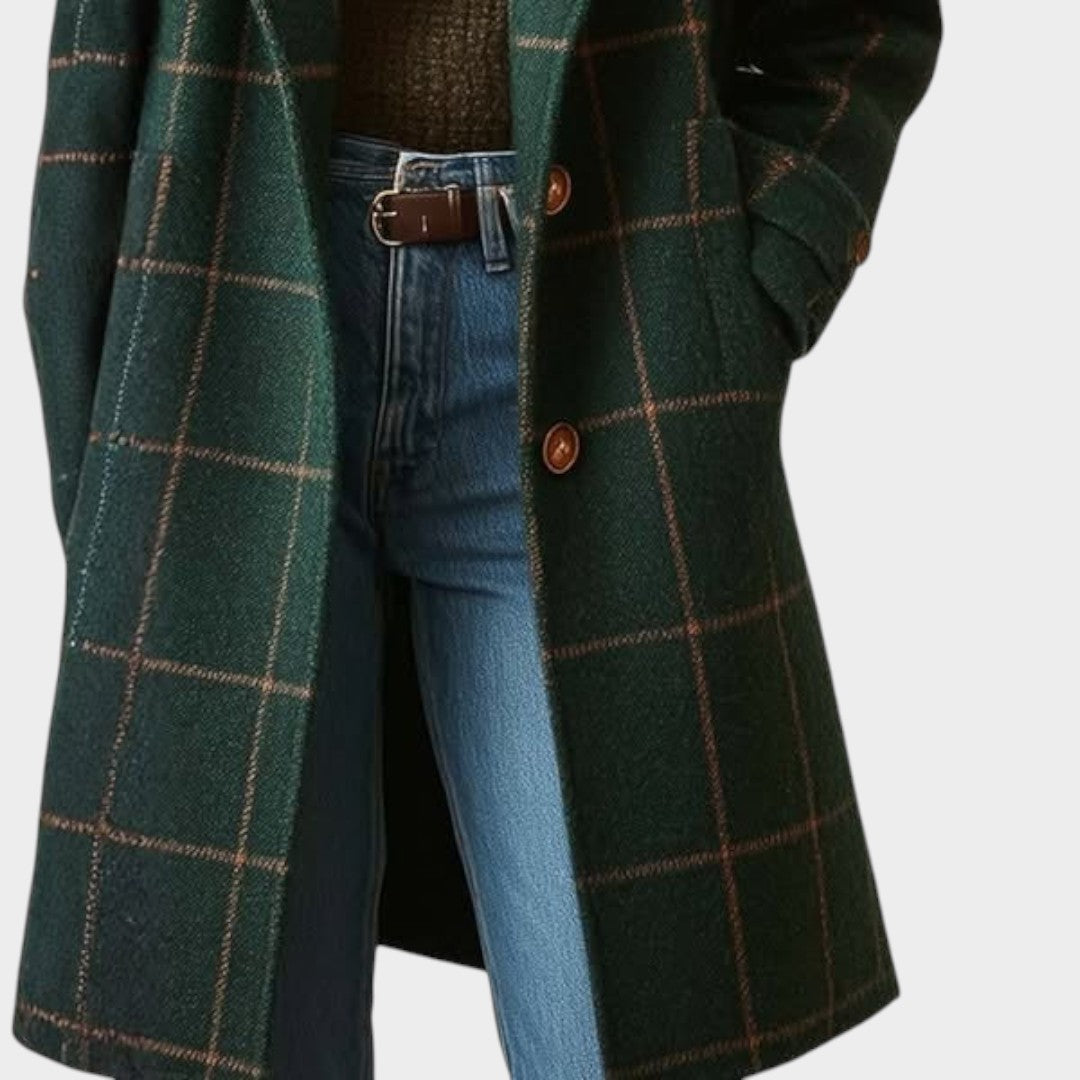 Adriana™ | Cappotto Autunnale a Quadri Classico