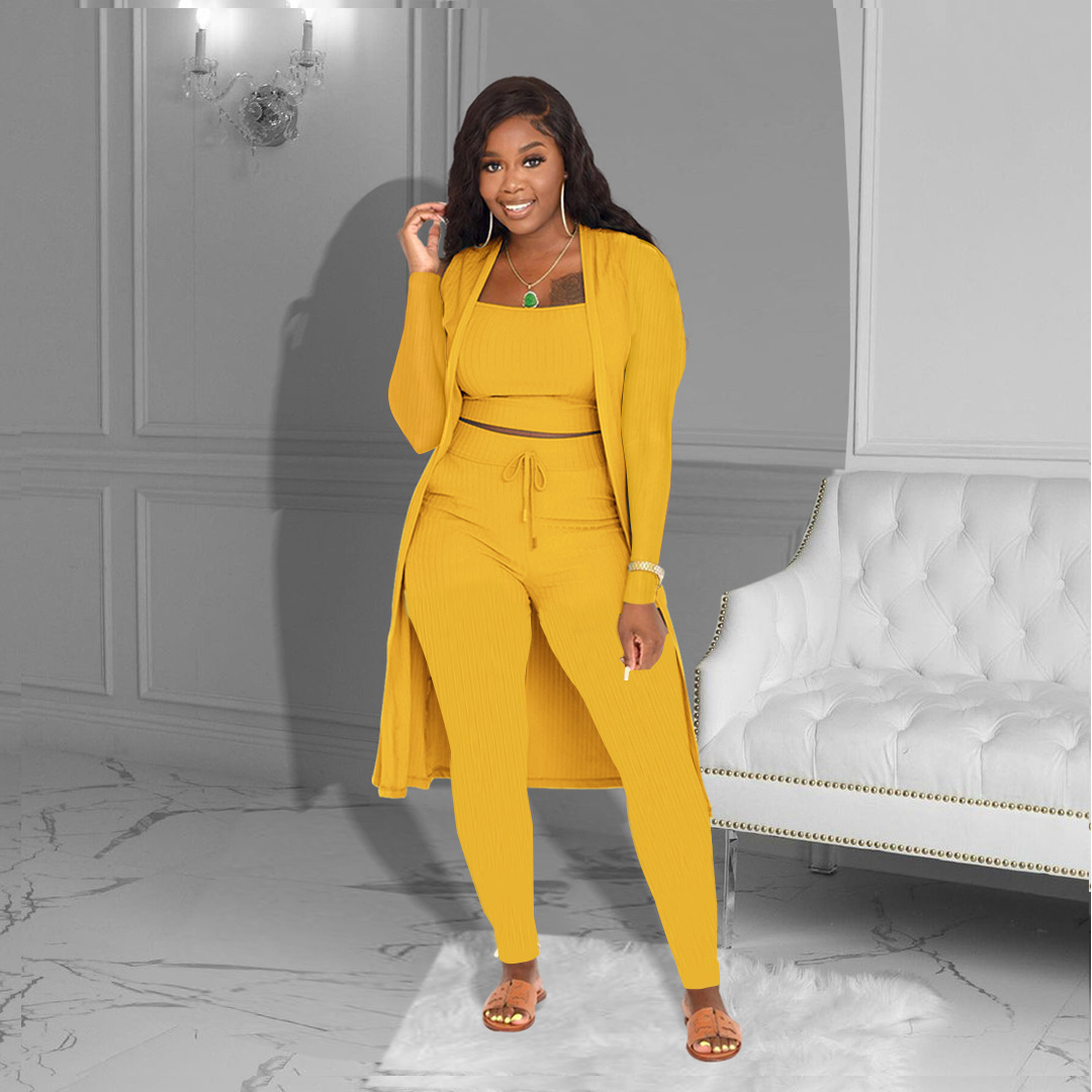 AMARIE™ - Cozy Three Piece Cardigan &amp; Leggings Co-Ord Set