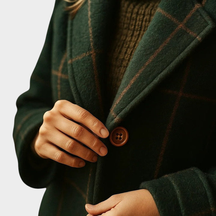 Adriana™ | Cappotto Autunnale a Quadri Classico